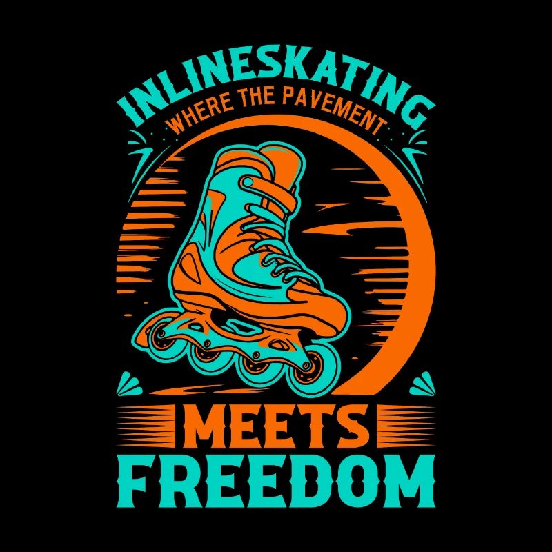 Inlineskating: Where the pavement meets freedom.