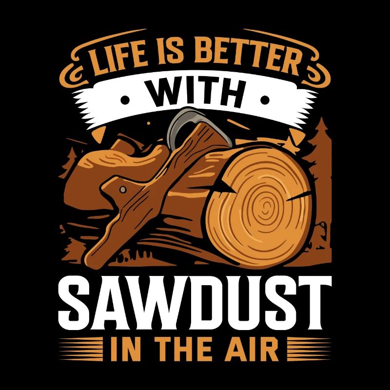 La vie est meilleure avec de la sciure de bois dans l’air.