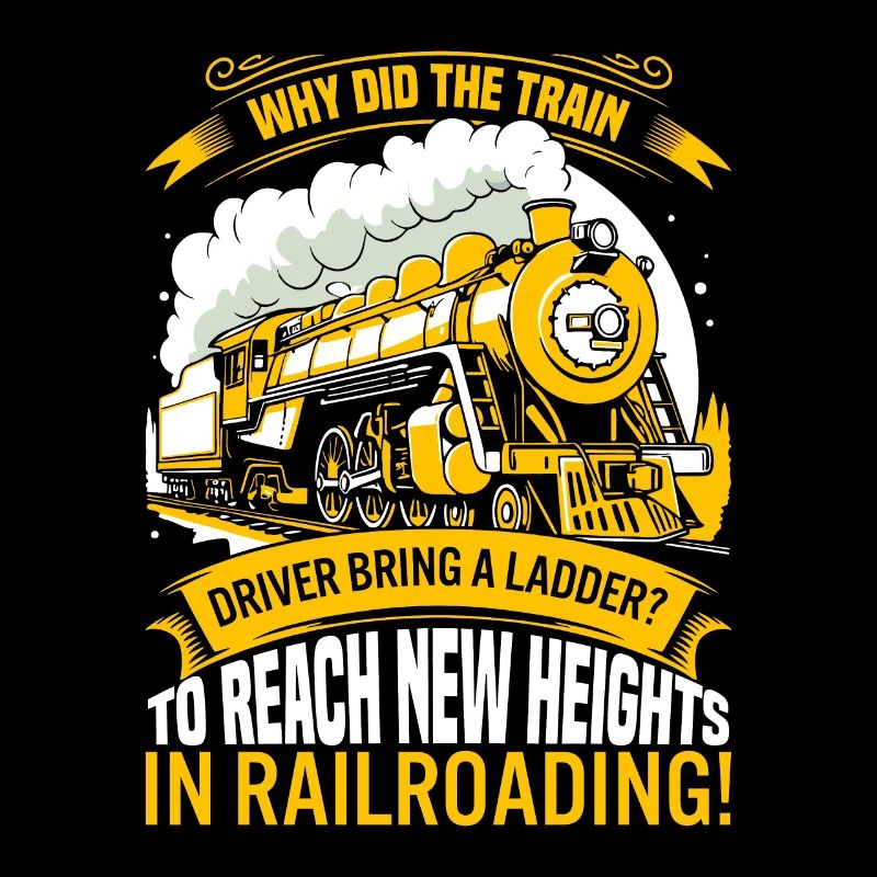 Why did the train driver bring a ladder? To reach