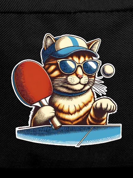 Table tennis cat