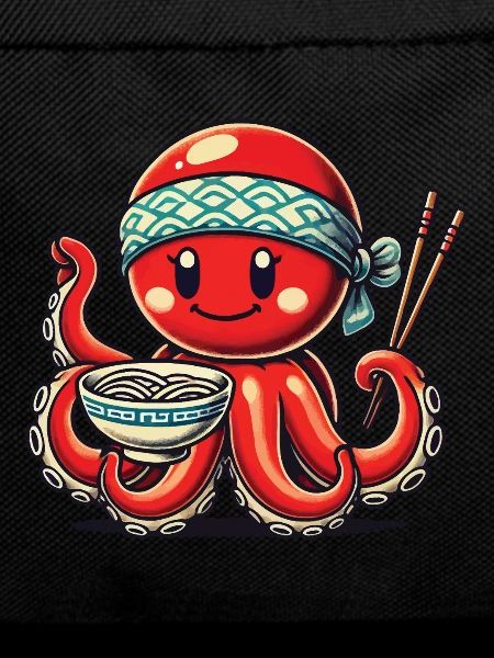 Japanese Ramen Noodles Anime Octopus