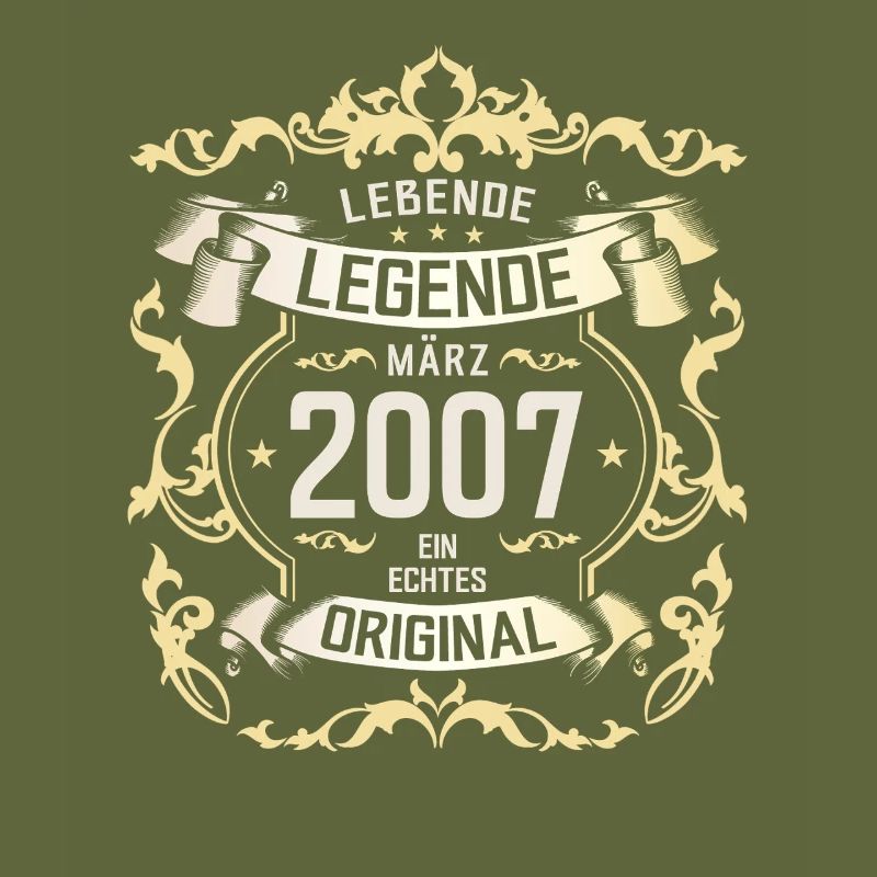 18. Geburtstag Geschenk Mann Original März 2007