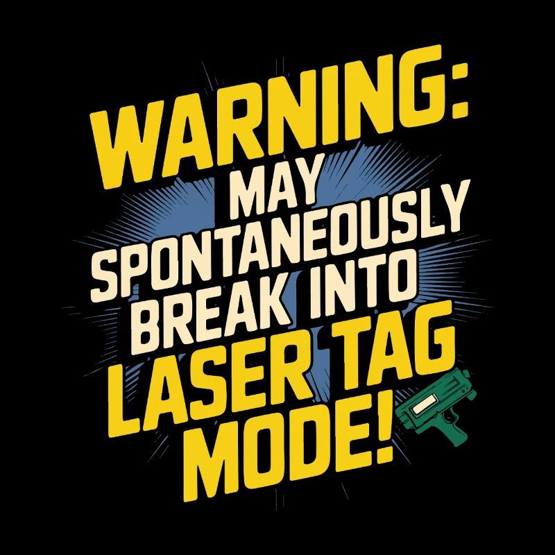 Warnung: Kann spontan in Lasertag einbrechen