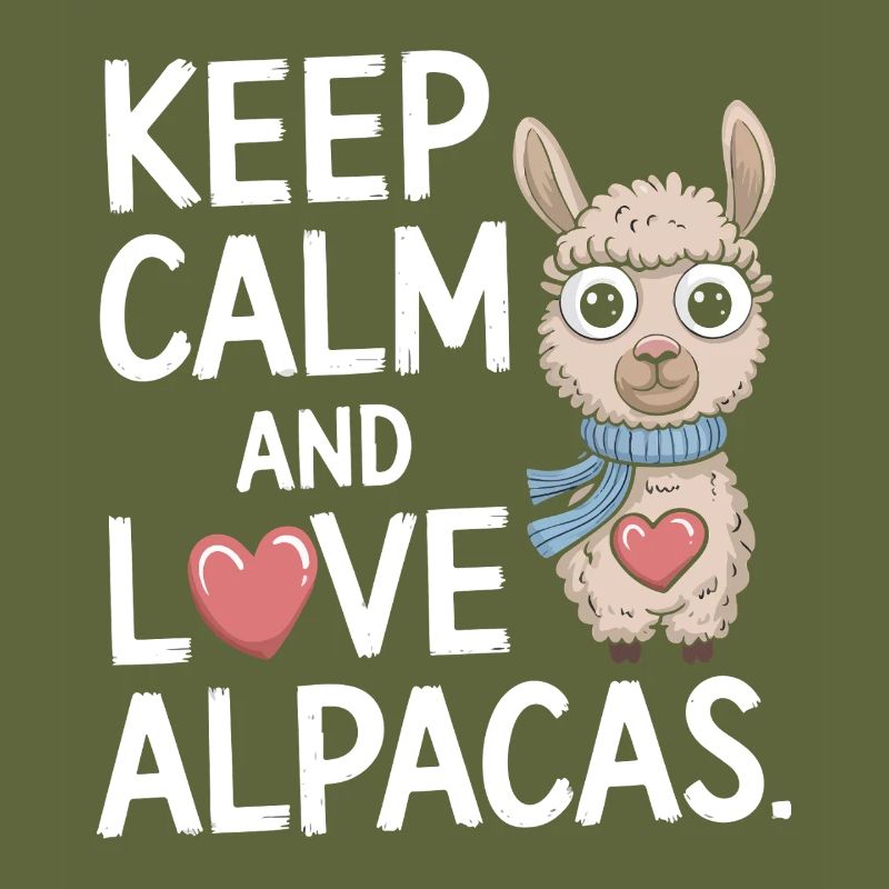 Keep calm and love alpacas.