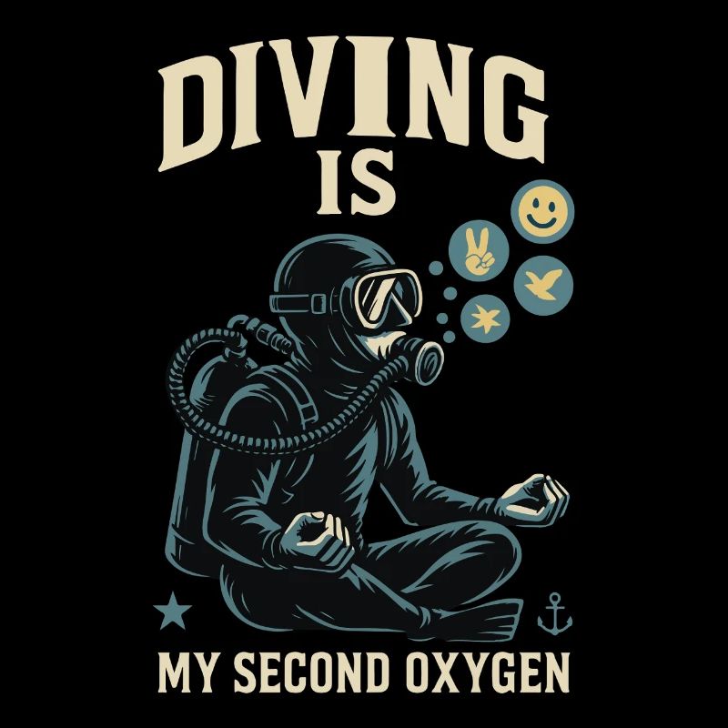 Diving is my second oxygen ocean diver