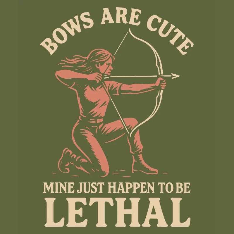 Bows Are Cute Mine Happen Lethal Archer Mädchen