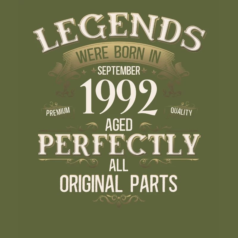 33rd Birthday Gift Legend September 1992