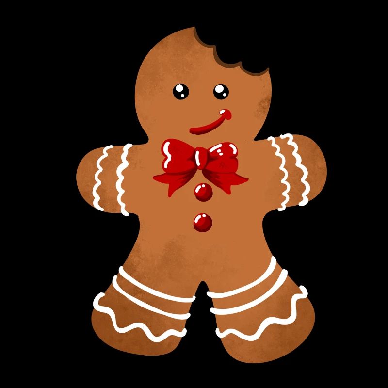 Sugar Gloss Gingerbread Man with Bow