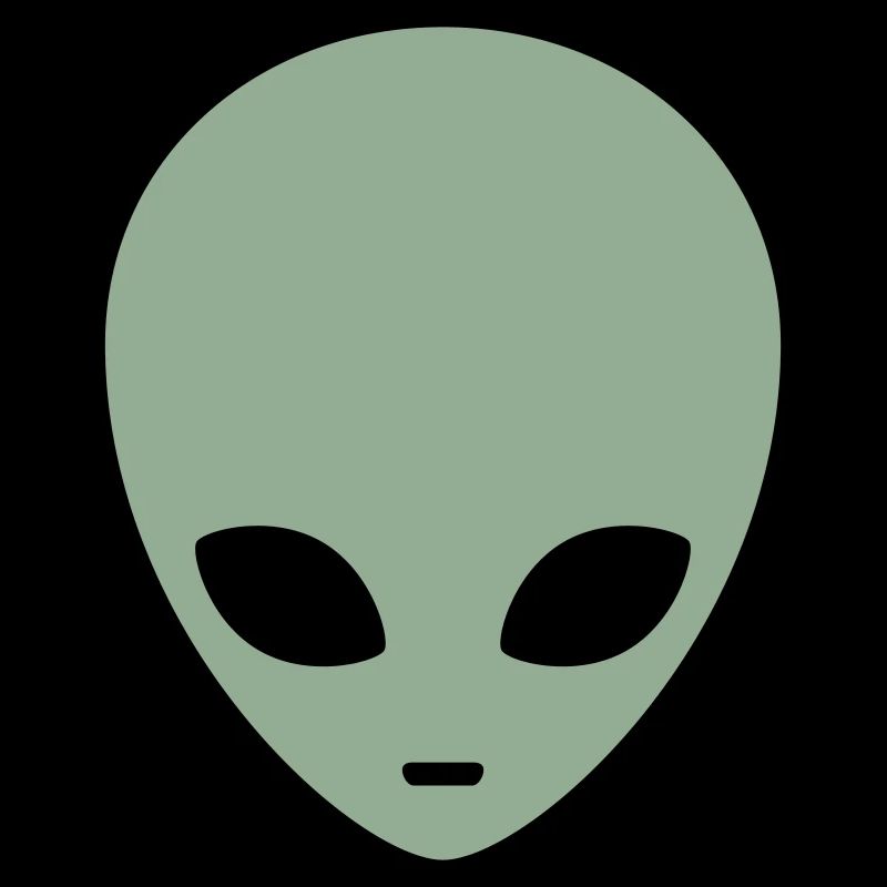 Tête d’extraterrestre menthe atténuée