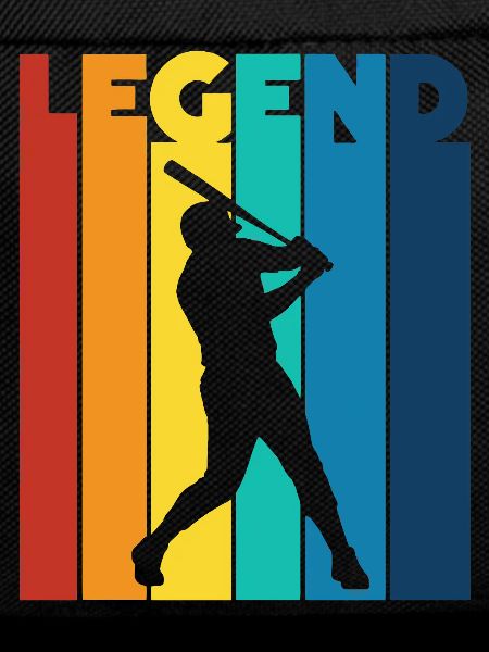 Baseball Legend Retro Batting Player Fan