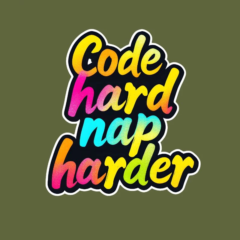 Code Hard Nap Harder Funny Programmer Tee