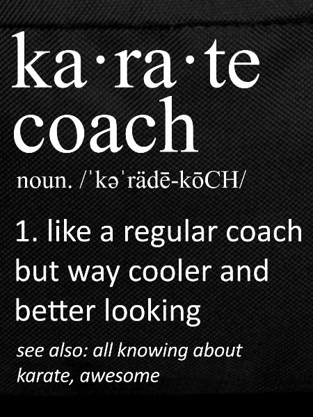 Funny Karate Coach Definition Martial Arts