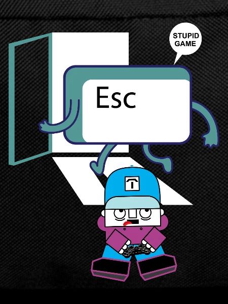 Escape Key Hero Retro Gamer Keycap
