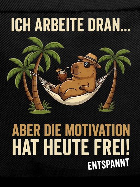 Capybara Entspannt lustiger Spruch 