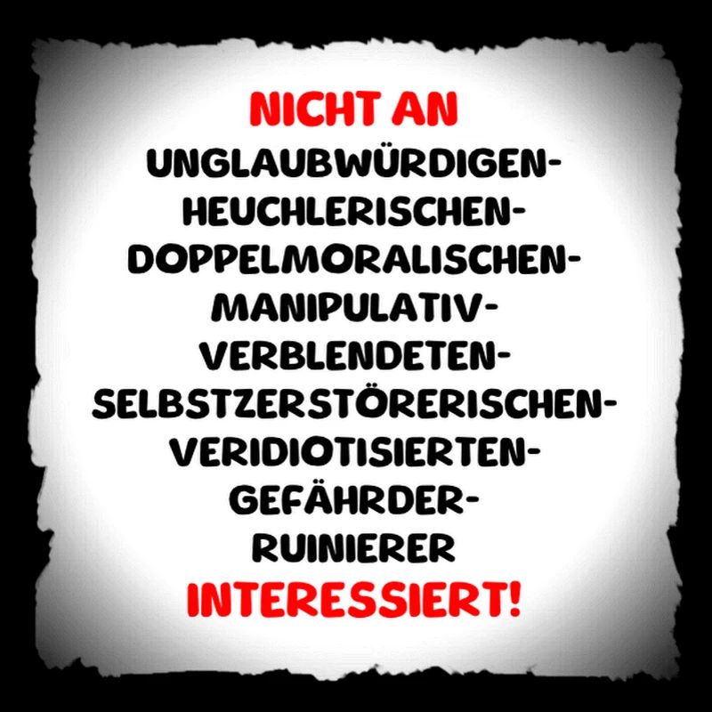 vermeide schlechtes