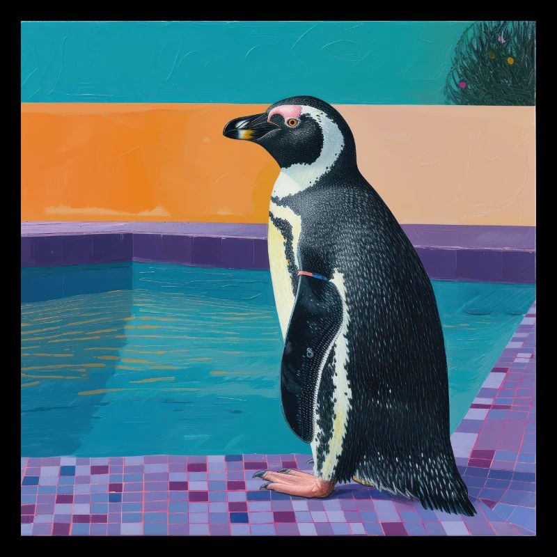 pinguin, bunt, tier, geschenk, geschenkidee