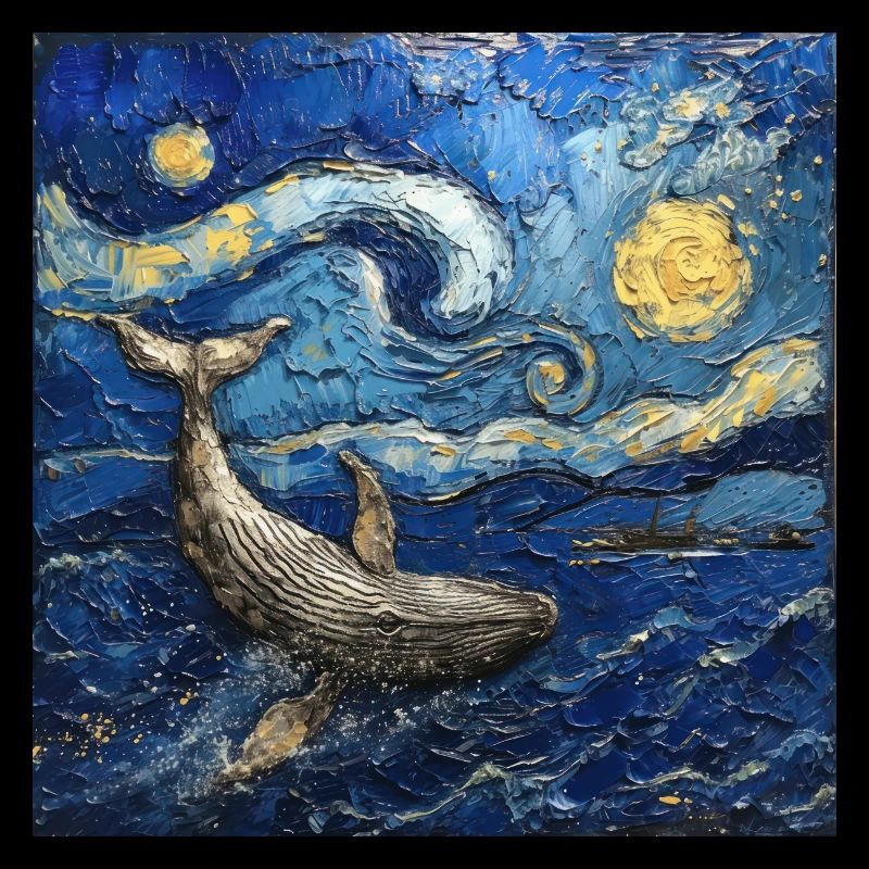 Poisson-baleine Van Gogh