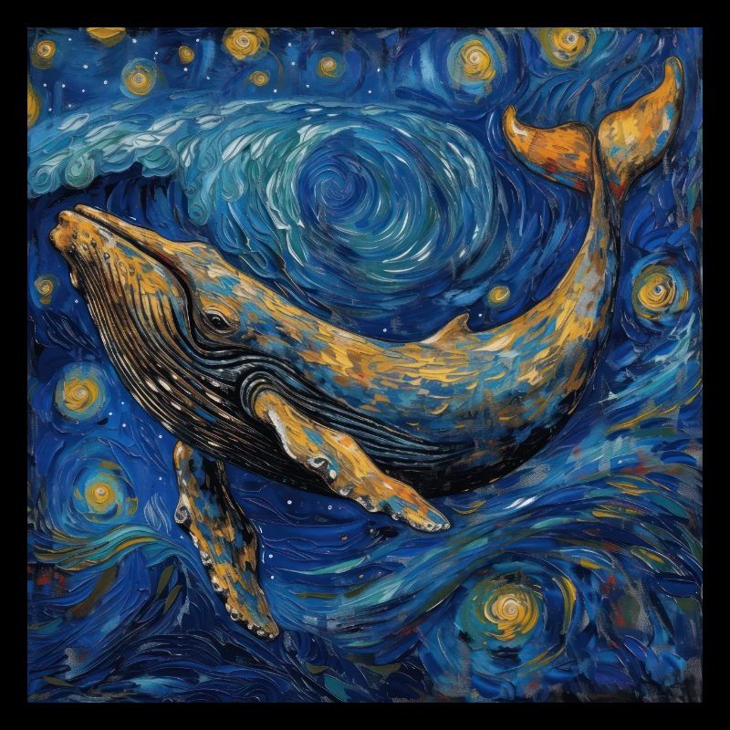 Poisson-baleine Van Gogh