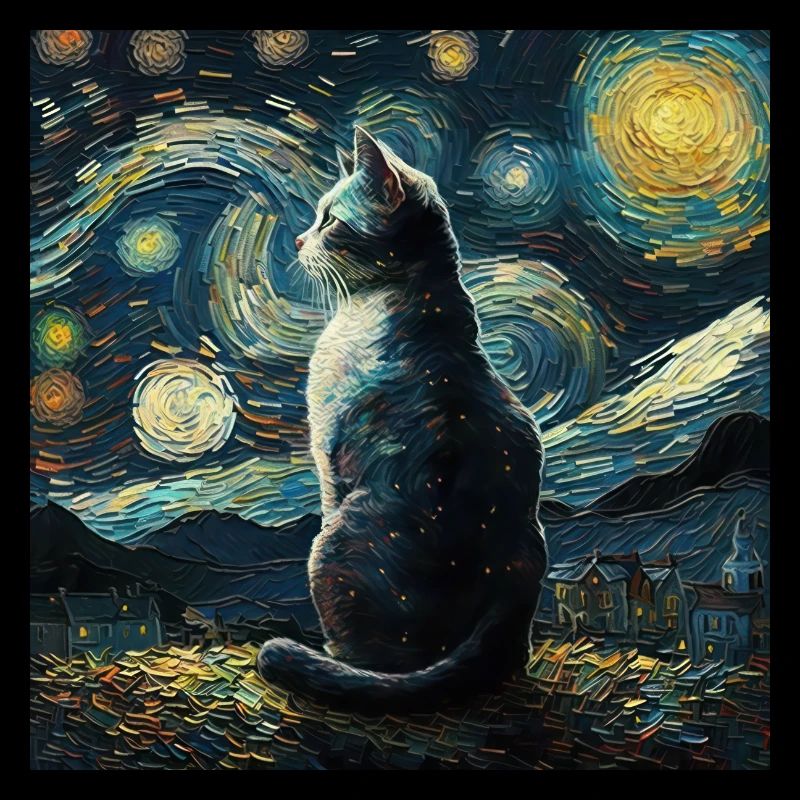 Chat, motif de chat, cadeau