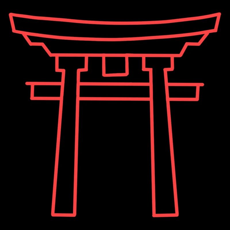 Torii Porte Japonaise rouge