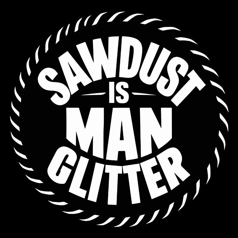 Sawdust is Man Glitter Funny Carpenter