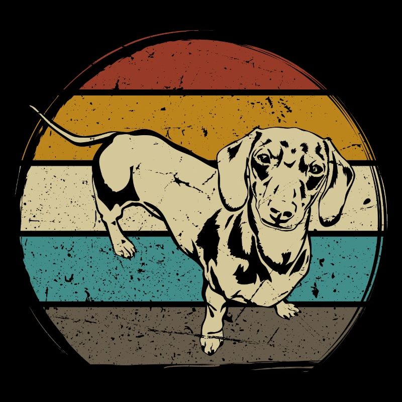 Dachshund Breed Dachshund 70s 80s retro