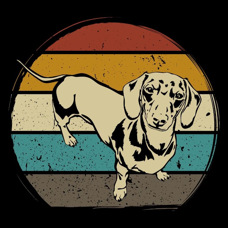 Dachshund Breed Dachshund 70s 80s retro