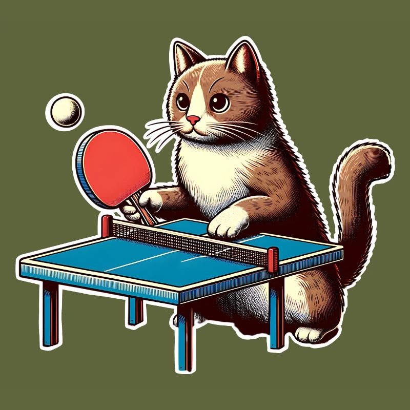 Chat de ping-pong