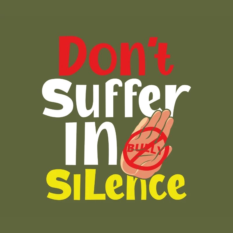 Anti Bully Gift Ne souffrez pas en silence Anti