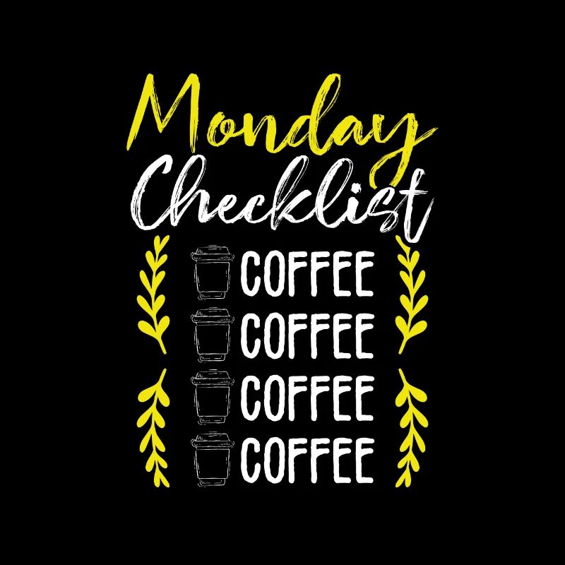 Coffee Drinker Gift Monday Checklist Coffee