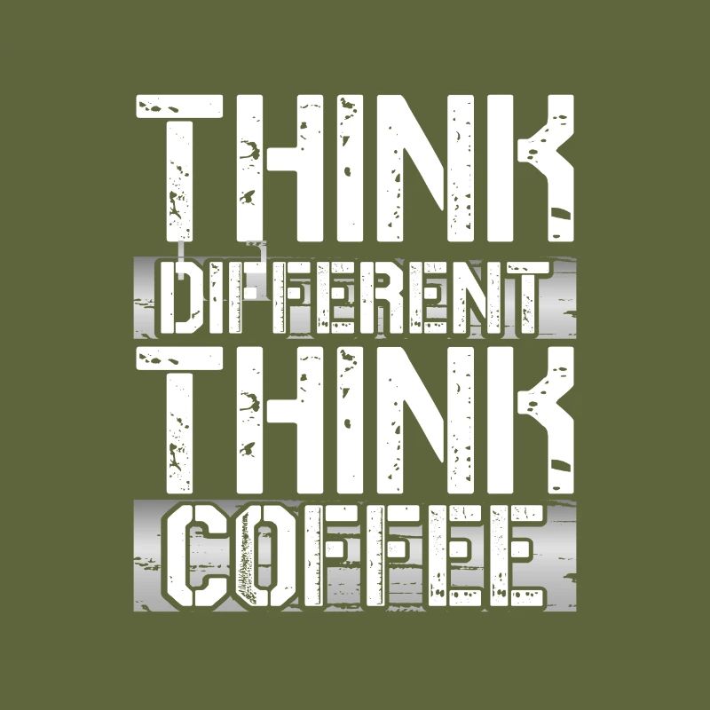 Coffee Lover Gift Think Different Think Coffee