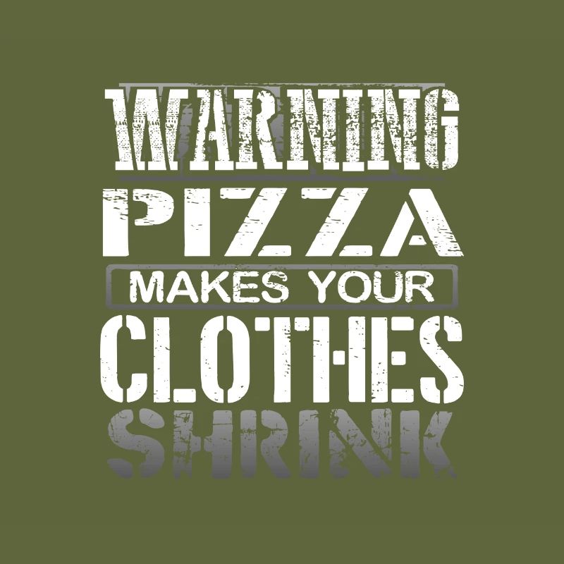 Pizza Lover Gift Warning Pizza Makes Clothes