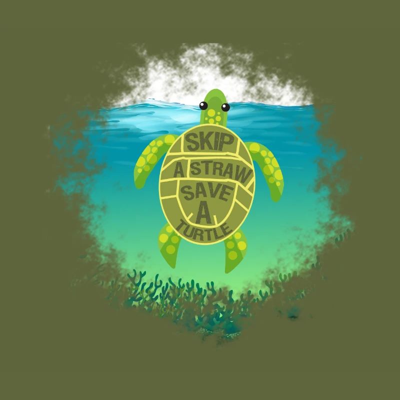 Sea Turtle Conservation Gift Skip a Straw Save a