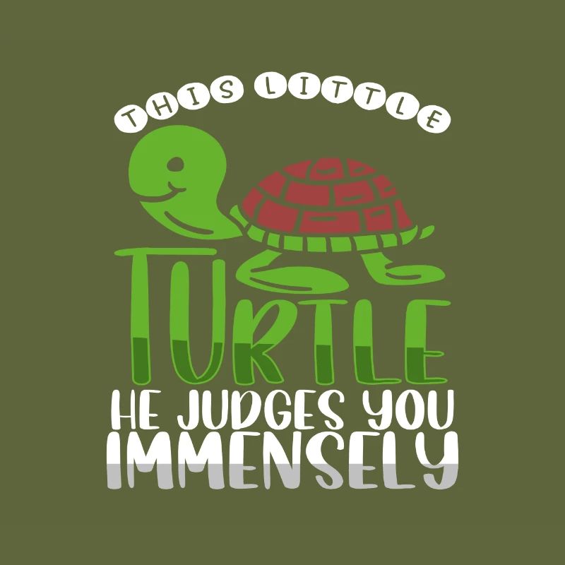 This Little Turtle Judges You Immensely Turtle