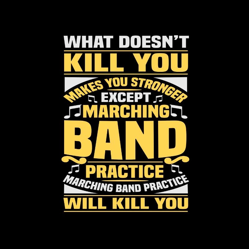 Marching Band Übung Kill You Marching Band Geschenk