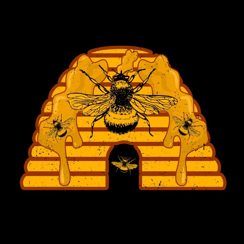 Queen Honeybee in her Beehive Fun Beekeeper Gift