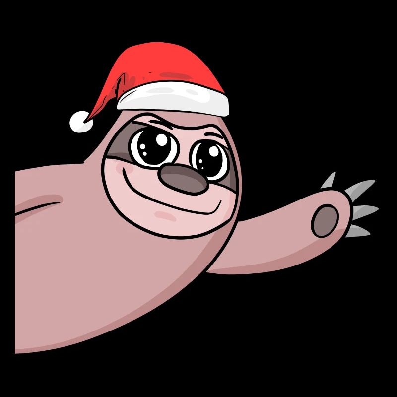 Sloth Christmas Hello Greeting