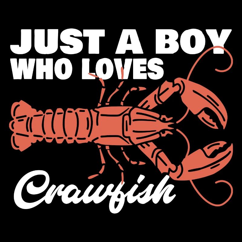 Just A Boy Who Loves Crawfish Funny Crayfish