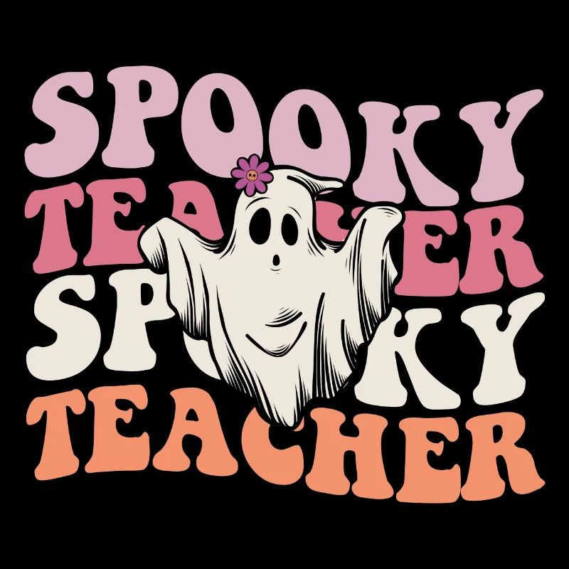 Teacher Halloween Ghost Spooky Teacher