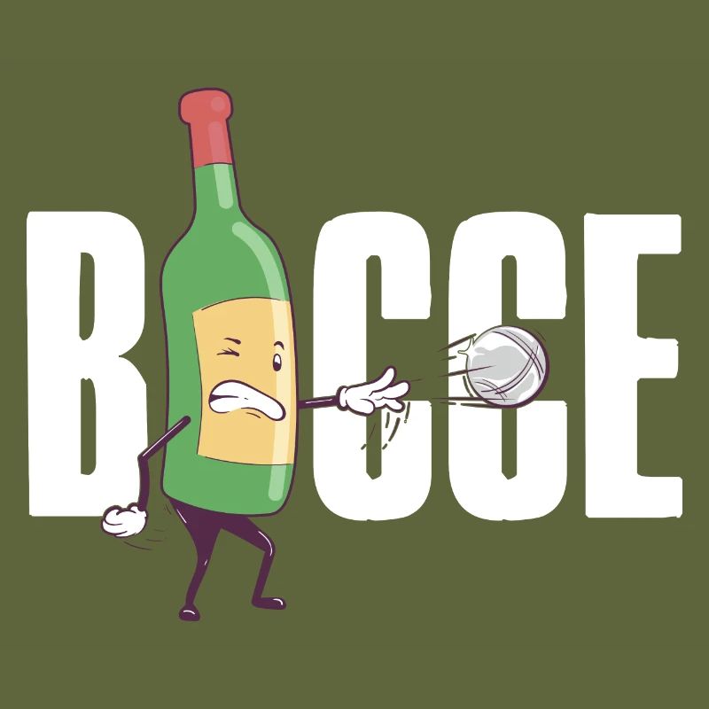 Bocce Wine Bottle Bocce Ball avec Jack Bocci Game
