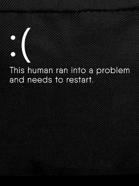 Computer Nerd Blue Screen