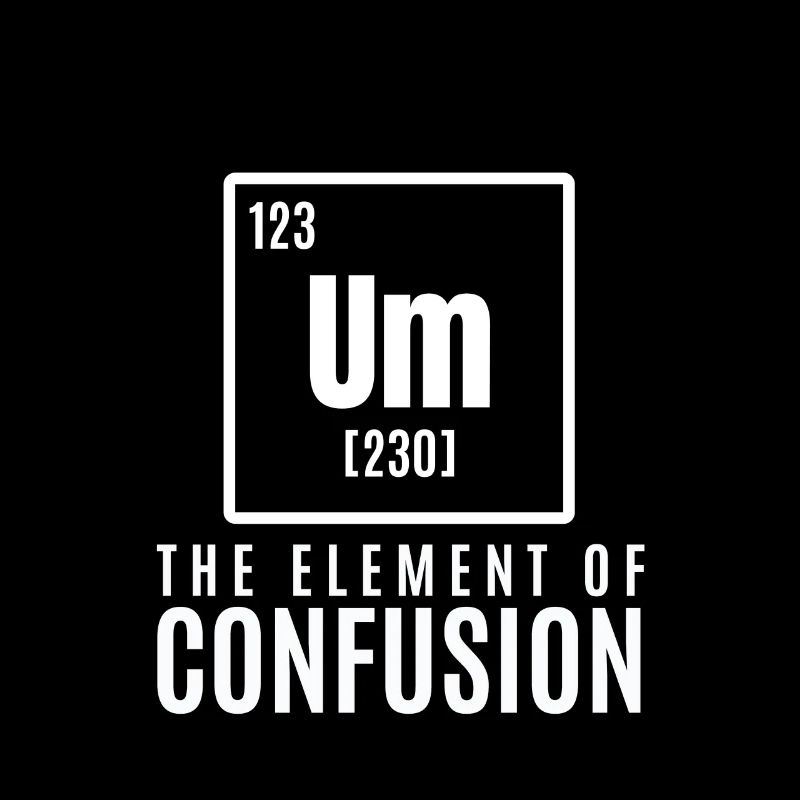 um element Cool & Confusing T-Shirt Design Die