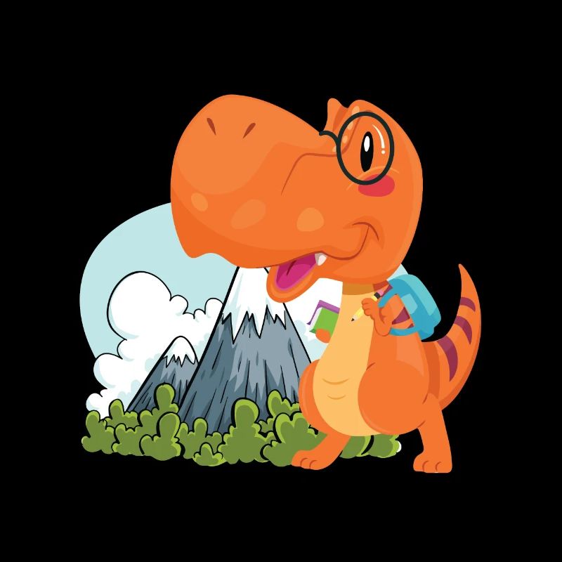 cool drôle nerd Dino
