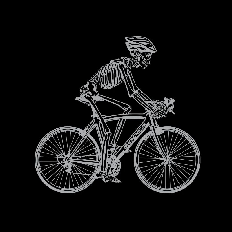 Cool Skeleton Skull Biker