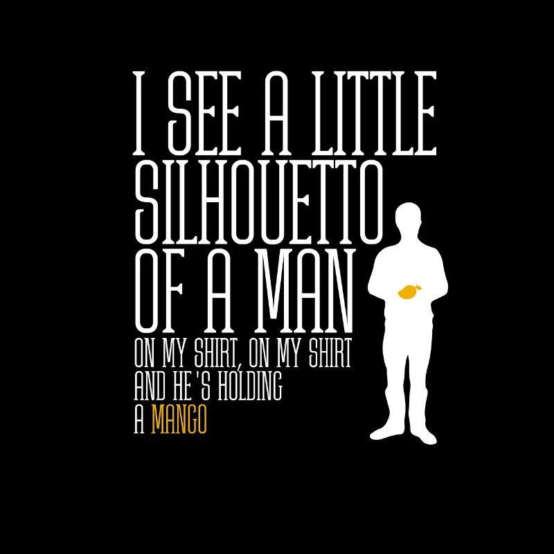 Ich sehe ein kleines Silhouetto eines Mannes - Mango