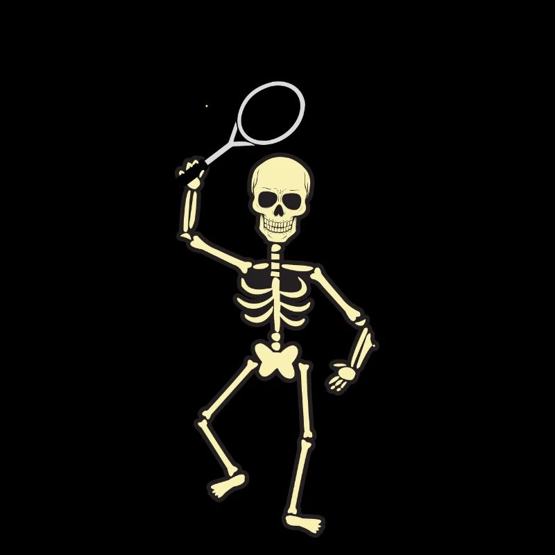 Squash Skelett Geschenk Shirt