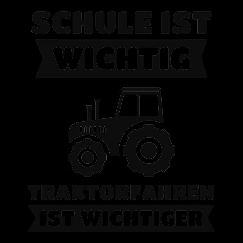 Trecker Trekker Traktor Schule Spruch Geschenk