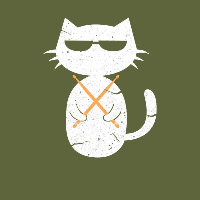 Drums cat