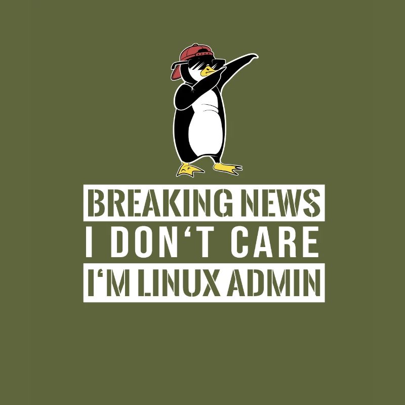 IT nerd Linux Linux penguin geek ingénieur logiciel