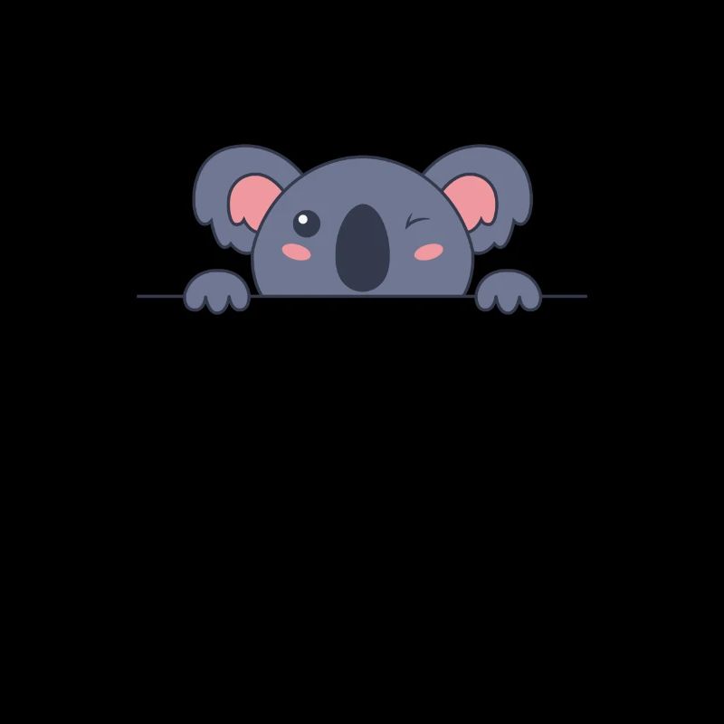 Koala versteckt sich